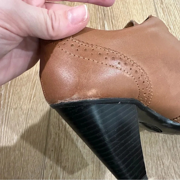 Euro Soft by Sofft Women’s Brown Leather Upper Heeled Ankle Booties Sz 7M GUC - Picture 9 of 11